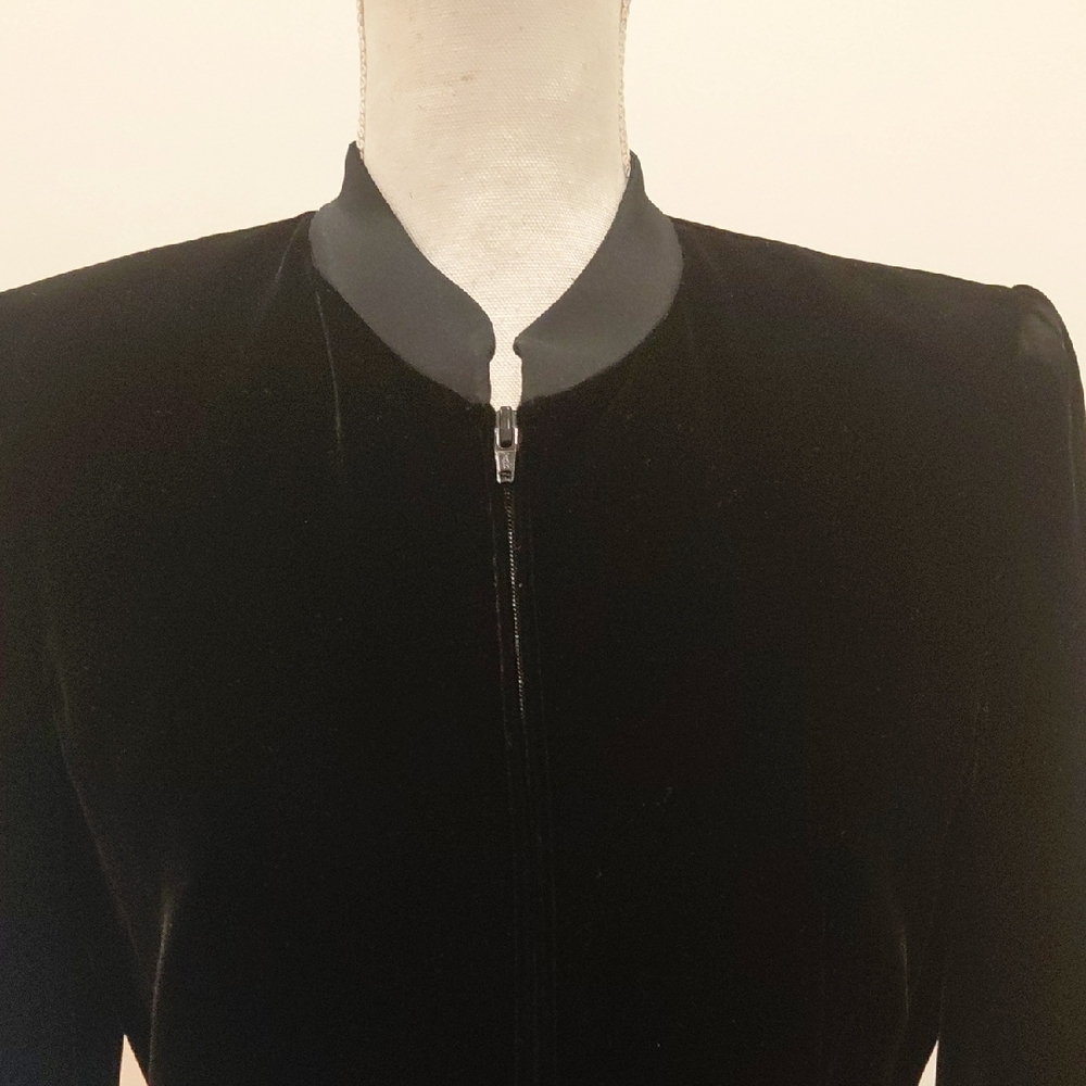 Classic Black Velvet Bomber Jacket/ pants